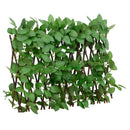espalier med kunstig vedbend 180x30 cm udvidelig grøn