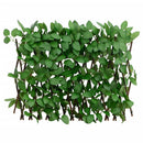 espalier med kunstig vedbend 180x30 cm udvidelig grøn