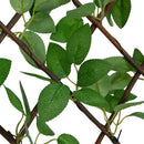 espalier med kunstig vedbend 180x30 cm udvidelig grøn