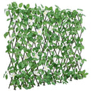 espalier med kunstig vedbend 186x30 cm udvidelig grøn