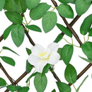 espalier med kunstig vedbend 186x30 cm udvidelig grøn