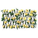 espalier med kunstig vedbend 180x20 cm udvidelig gul