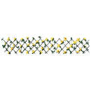 espalier med kunstig vedbend 180x20 cm udvidelig gul