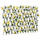 espalierer med kunstig vedbend 5 stk. 180x60 cm udvidelig gul