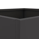 plantekasser 2 stk. 32x30x29 cm stål sort
