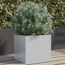 plantekasse 32x30x29 cm galvaniseret stål sølvfarvet