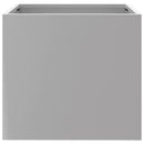 plantekasser 2 stk. 32x30x29 cm galvaniseret stål sølvfarvet