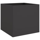 plantekasser 2 stk. 42x40x39 cm stål sort