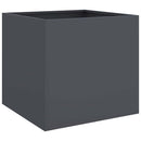 plantekasse 42x40x39 cm stål antracitgrå