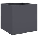 plantekasse 49x47x46 cm stål antracitgrå
