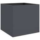 plantekasse 49x47x46 cm stål antracitgrå