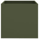 plantekasse 49x47x46 cm stål olivengrøn