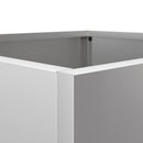 plantekasse 49x47x46 cm galvaniseret stål sølvfarvet