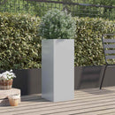 plantekasse 32x29x75 cm galvaniseret stål sølvfarvet