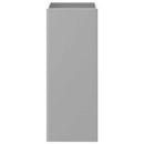 plantekasse 32x29x75 cm galvaniseret stål sølvfarvet