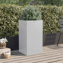 plantekasse 42x38x75 cm galvaniseret stål sølvfarvet