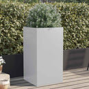 plantekasse 42x38x75 cm galvaniseret stål sølvfarvet