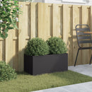 plantekasse 62x30x29 cm koldvalset stål sort