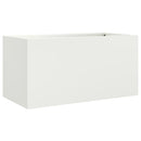 plantekasse 62x30x29 cm stål hvid