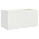 plantekasse 62x30x29 cm stål hvid
