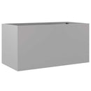 plantekasse 62x30x29 cm galvaniseret stål sølvfarvet
