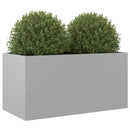 plantekasse 62x30x29 cm galvaniseret stål sølvfarvet