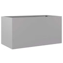 plantekasse 62x30x29 cm galvaniseret stål sølvfarvet