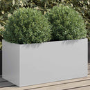plantekasse 62x30x29 cm galvaniseret stål sølvfarvet