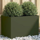 plantekasse 62x40x39 cm stål olivengrøn