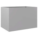 plantekasse 62x40x39 cm galvaniseret stål sølvfarvet