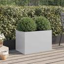 plantekasse 62x40x39 cm galvaniseret stål sølvfarvet