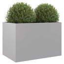 plantekasse 62x40x39 cm galvaniseret stål sølvfarvet