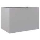 plantekasse 62x40x39 cm galvaniseret stål sølvfarvet
