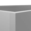 plantekasse 62x40x39 cm galvaniseret stål sølvfarvet