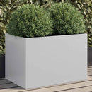 plantekasse 62x40x39 cm galvaniseret stål sølvfarvet