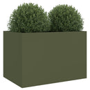 plantekasse 62x47x46 cm stål olivengrøn
