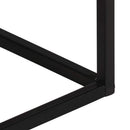 konsolbord 110x30x75 cm massivt genbrugstræ og jern