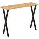 konsolbord med naturlig kant 105x33x76 cm massivt mangotræ