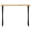 konsolbord med naturlig kant 105x33x76 cm massivt mangotræ