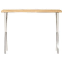 konsolbord med naturlig kant 105x33x76 cm massivt mangotræ