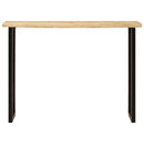 konsolbord med naturlig kant 105x33x76 cm massivt mangotræ