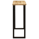 konsolbord med naturlig kant 105x33x76 cm massivt mangotræ
