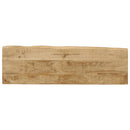 konsolbord med naturlig kant 105x33x76 cm massivt mangotræ
