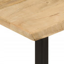 konsolbord med naturlig kant 105x33x76 cm massivt mangotræ