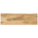 konsolbord med naturlig kant 105x33x76 cm massivt mangotræ