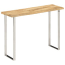 konsolbord med naturlig kant 105x33x76 cm massivt mangotræ