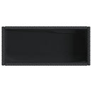 plantekasser 2 stk. med hylde 70x28x70 cm polyrattan sort