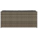 plantekasser 2 stk. med 2 potter 90x20x40 cm polyrattan grå