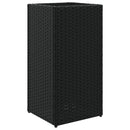 plantekasser 2 stk. 30x30x60 cm polyrattan sort