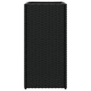 plantekasser 2 stk. 30x30x60 cm polyrattan sort